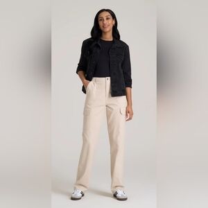American Tall Cargo Chino Pants | 12 Tall | Soft Beige | Utility Style